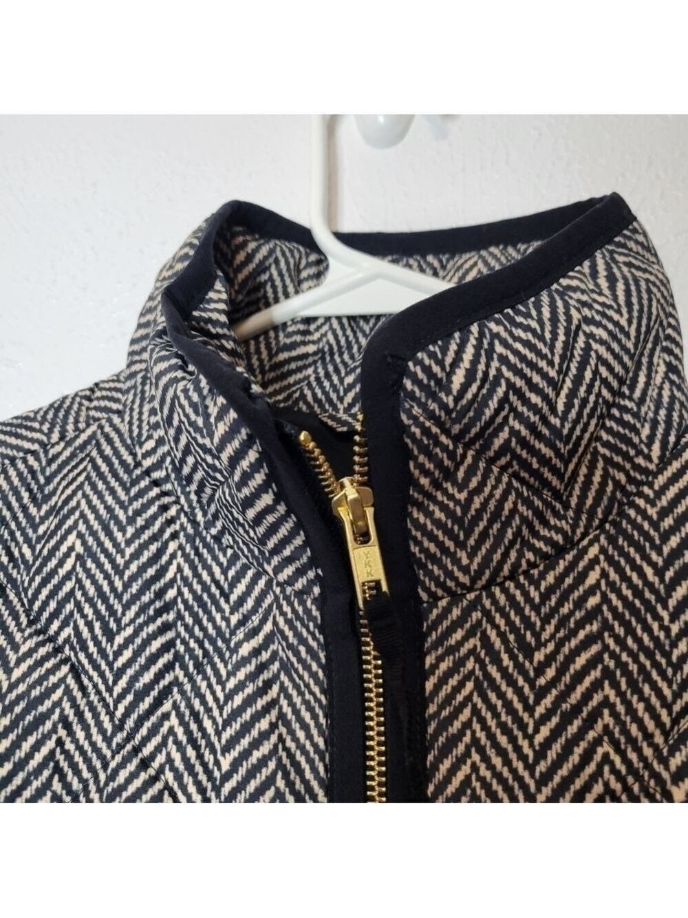 J. Crew Herringbone Zip Up Quilted Classic Vest Women's Size XSmall - Picture 10 of 16